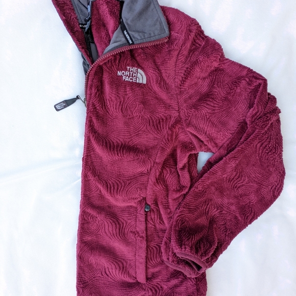 North Face Zip-Up plush soft high-pile fleece jacket with design - Picture 5 of 10